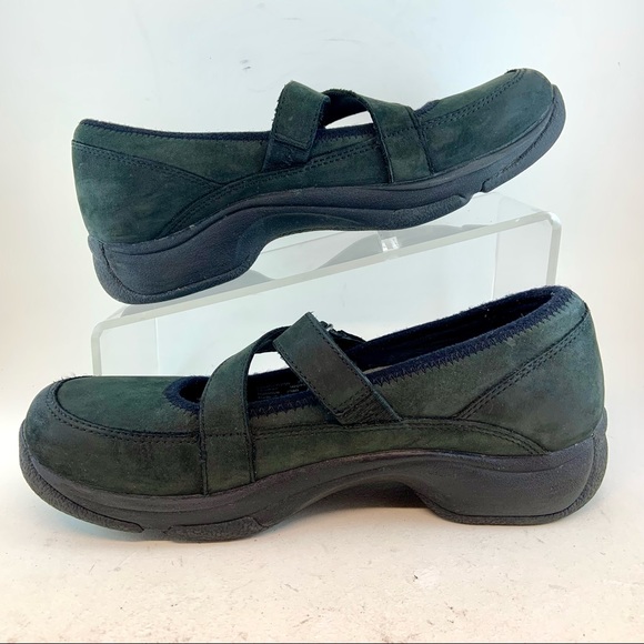 Dansko Black Kiki Nubuck Leather Z Strap Mary Jane Clogs, size 38 7.5 8 - Picture 7 of 11